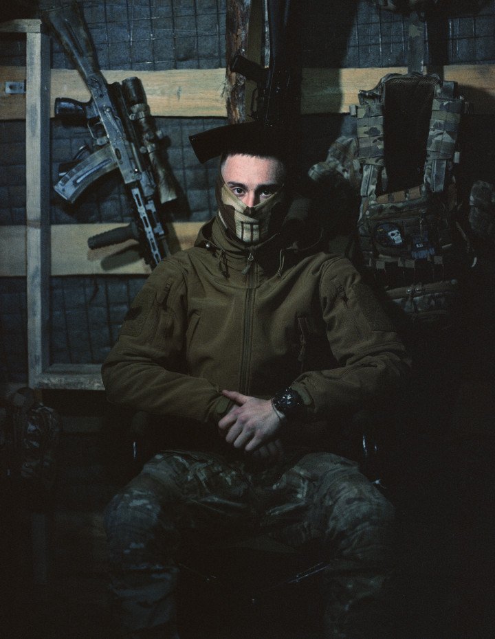 Moryak, 21. Moryak was a sailor before he joined the armed forces. Moryak and Bulldozer are childhood friends and enlisted together. They now service in the same reconnaissance drone unit. November 2025. Photo by Joshua Olley/UNITED24 Media.