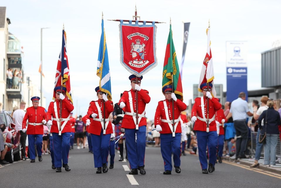 Ballykeel Loyal Sons of Ulster Flute Band parading. Liam McBurney/RAZORPIX