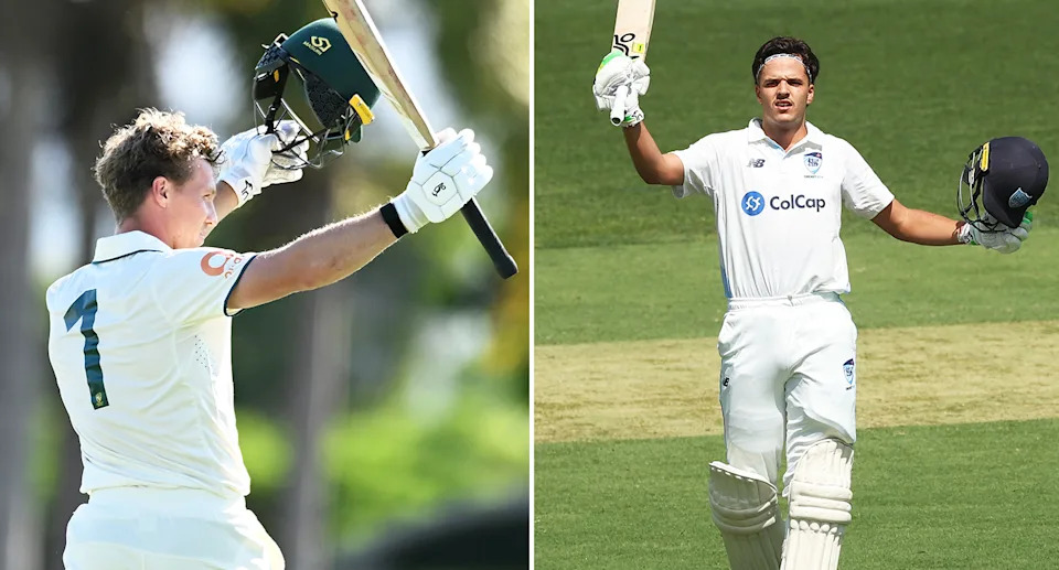 Nathan McSweeney and Sam Konstas.