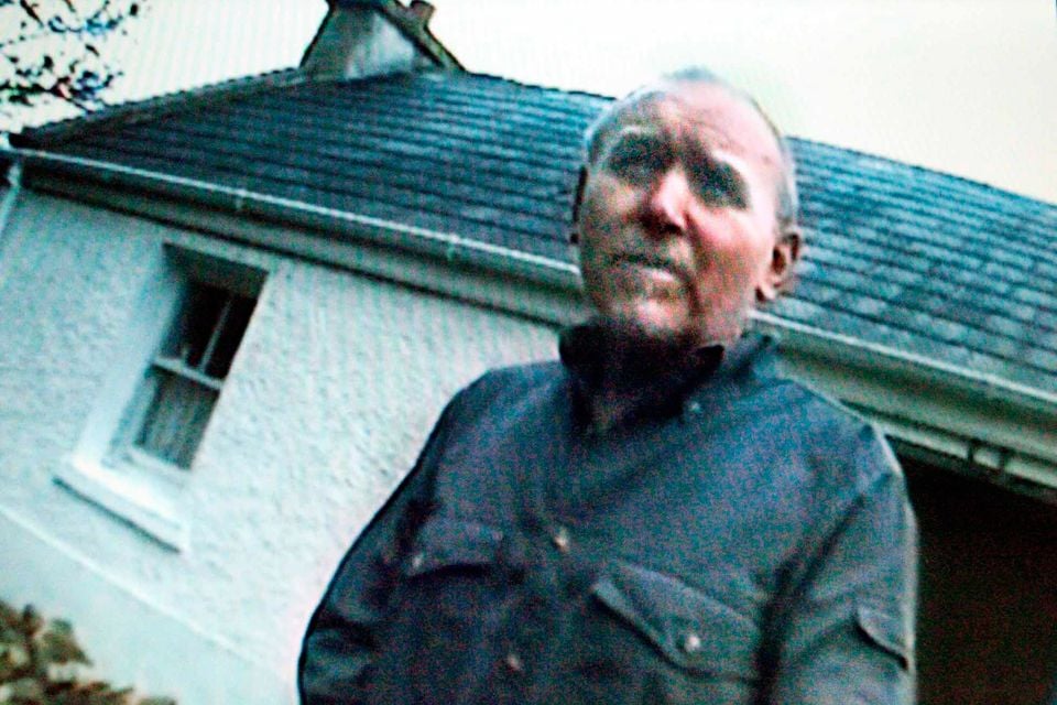 Denis Donaldson pictured outside his Donegal bolt hole shortly after he was exposed as a informer