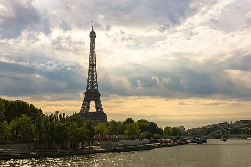 A view of the Eiffel Tower in Paris