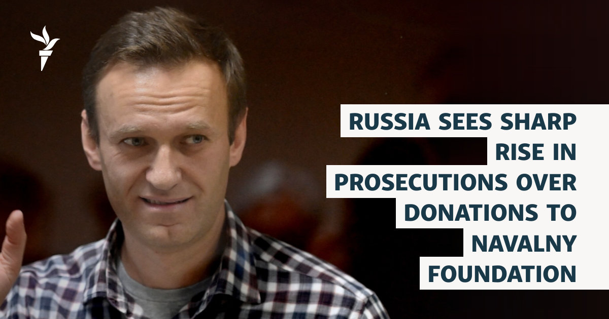 Russia Sees Sharp Rise In Prosecutions Over Donations To Navalny Foundation