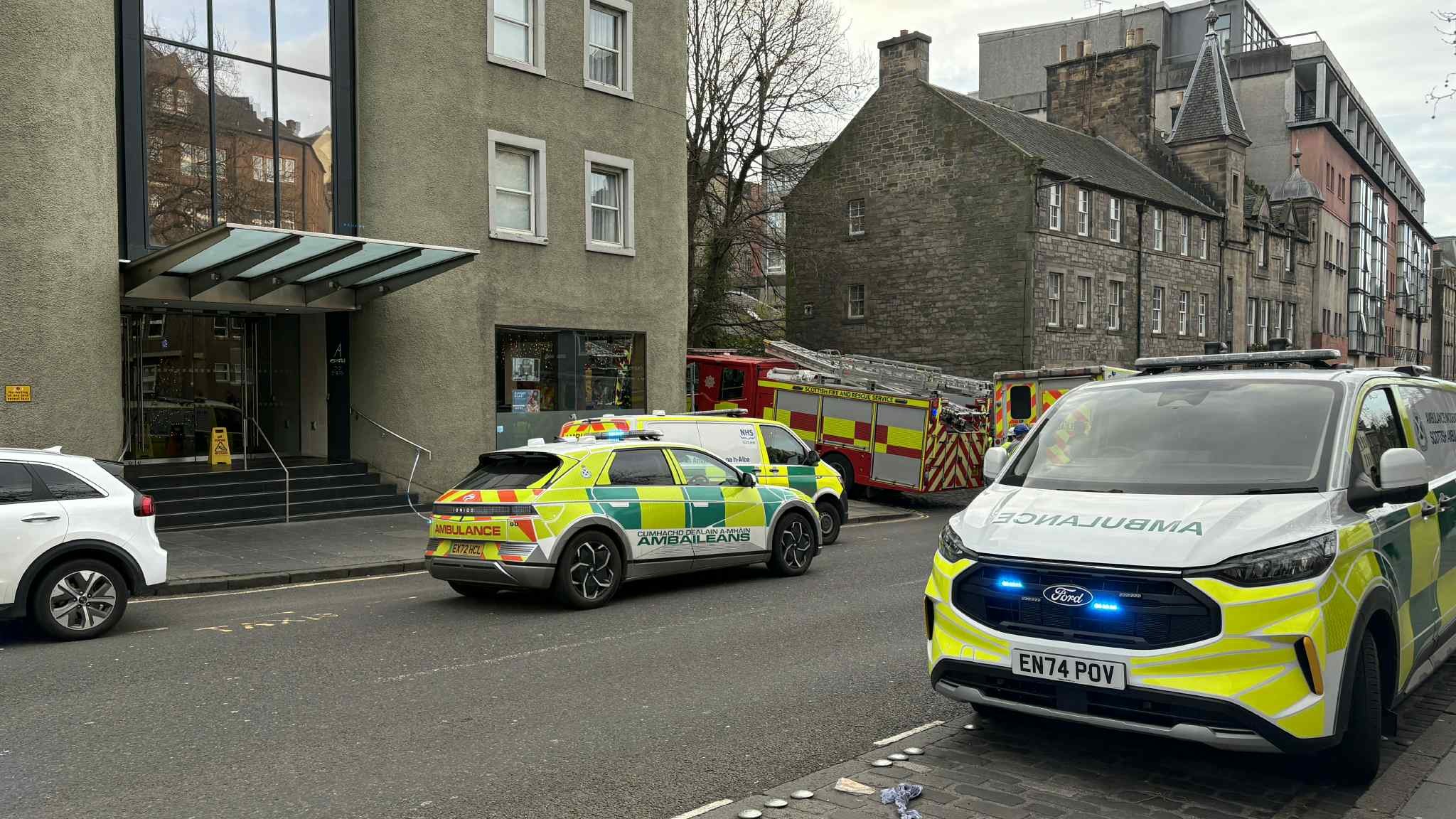 A number of emergency services vehicles are attending the incident.
