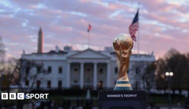 The World Cup trophy in Washington D.C.