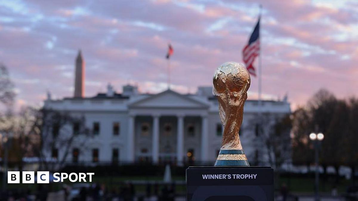 The World Cup trophy in Washington D.C.