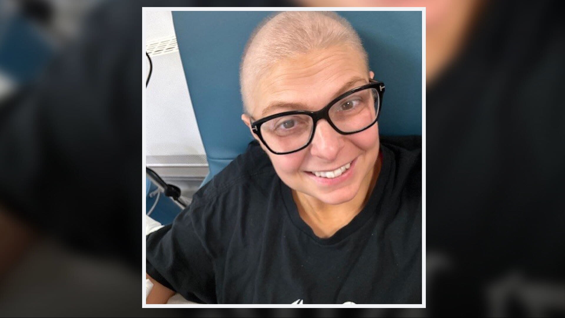 Kelly while undergoing chemotherapy.