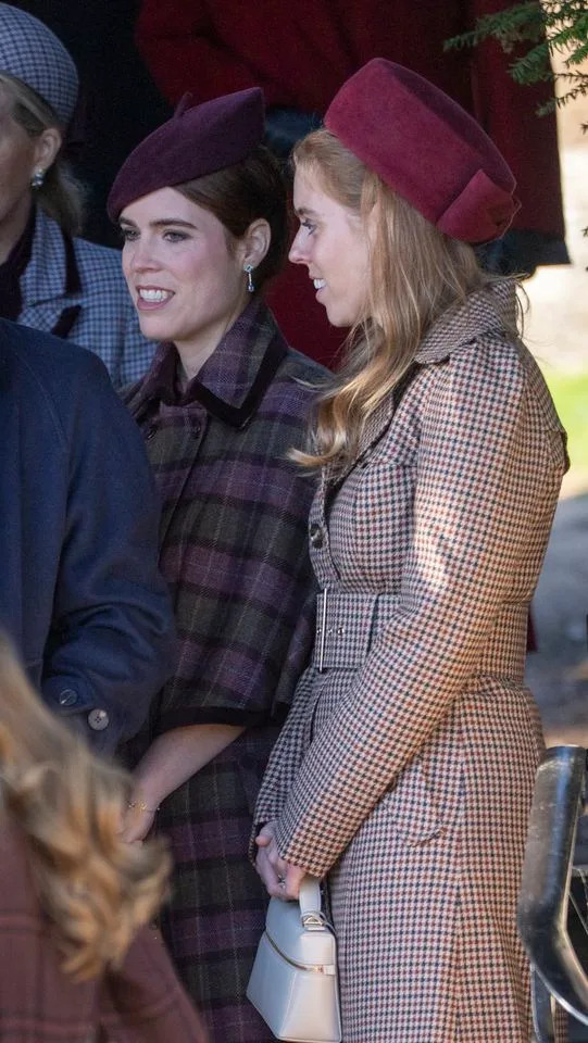 Getty Princess Eugenie and Princess Beatrice on December 25, 2025.
