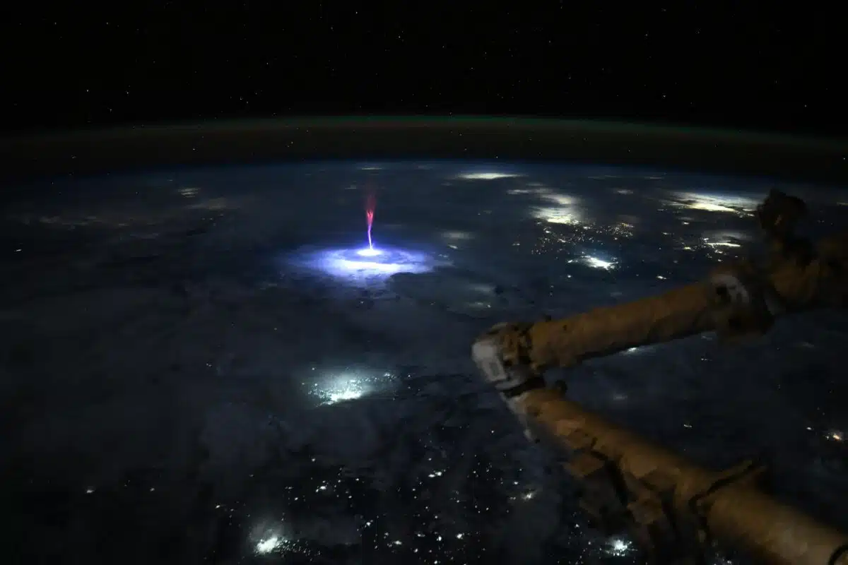 A Spectacular 'sprite' Captured From Space By Astronaut Nichole Ayers Aboard The Iss
