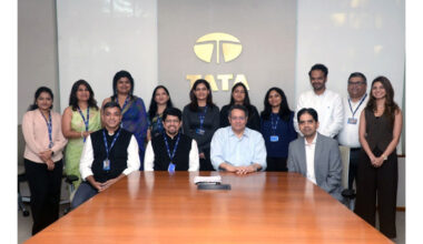 Sitting from L–R - Mr. Sushil Mungekar, Mr. Arvind Narayanan, Mr. K.R.S. Jamwal, and Mr. Tarun Bhojwani, along with senior leadership teams from Tata ClassEdge and ENpower