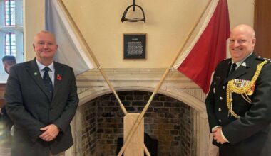 The Canadian Army gave Forestry England flags to mark the 80th anniversary of D-Day