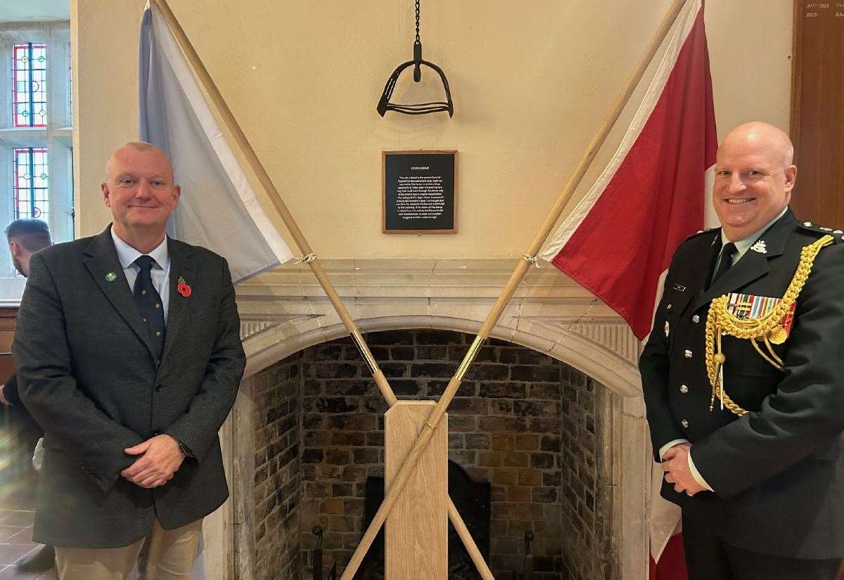 The Canadian Army gave Forestry England flags to mark the 80th anniversary of D-Day