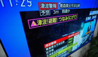 Magnitude 7.2 earthquake strikes off Japan, triggers tsunami alert | Earthquakes News