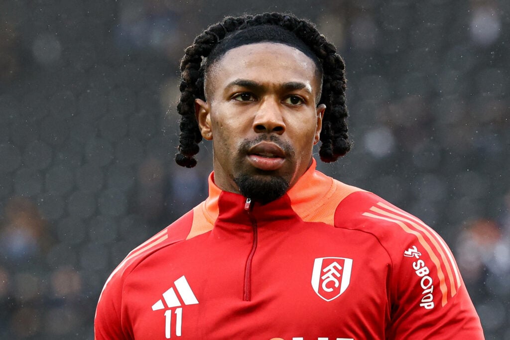 Adama Traore in warm up with Fulham