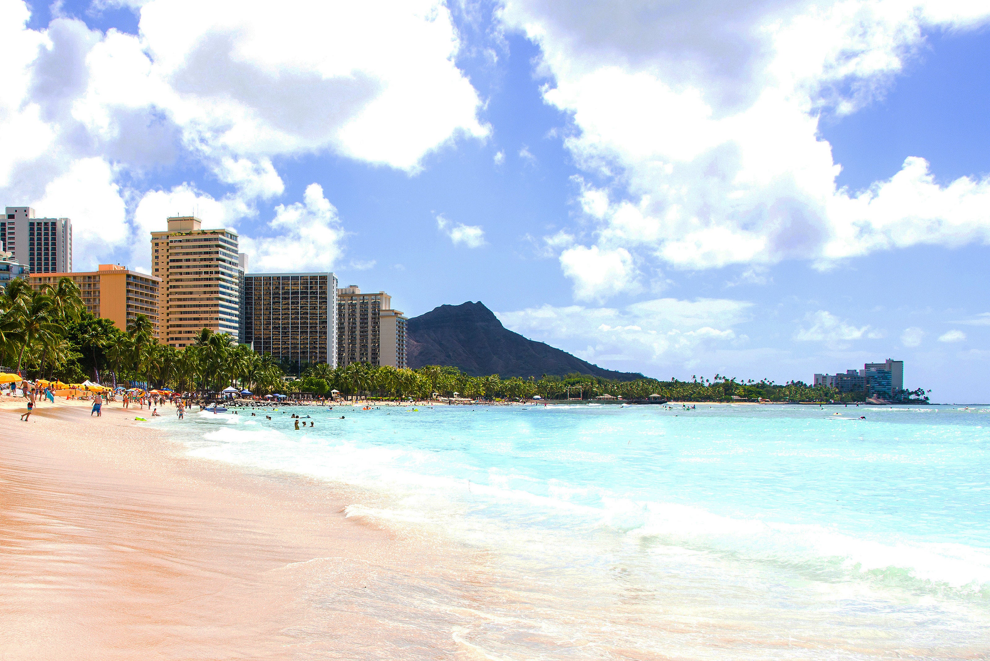 Honolulu is one of the warmest winter sun destinations in America and is home to the iconic Waikiki Beach
