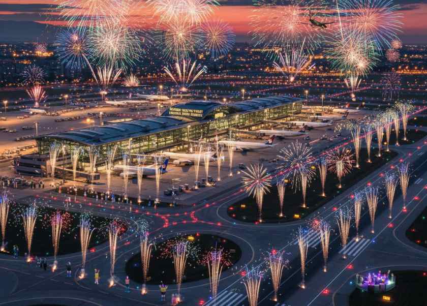 Airport new year - travel and tour world Airport