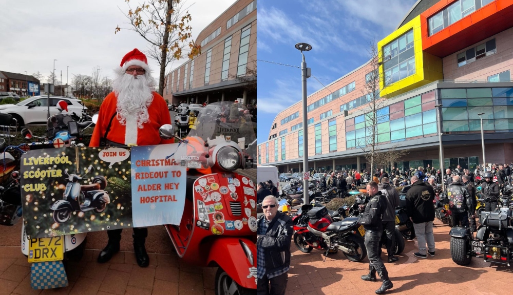Convoy of big-hearted bikers and scooter riders will deliver hundreds of gifts to Alder Hey