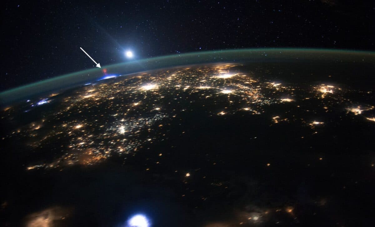 Astronaut Snaps Incredible Image Of Rare Space Phenomenon Above Thunderstorm, See The Photo From The Iss!