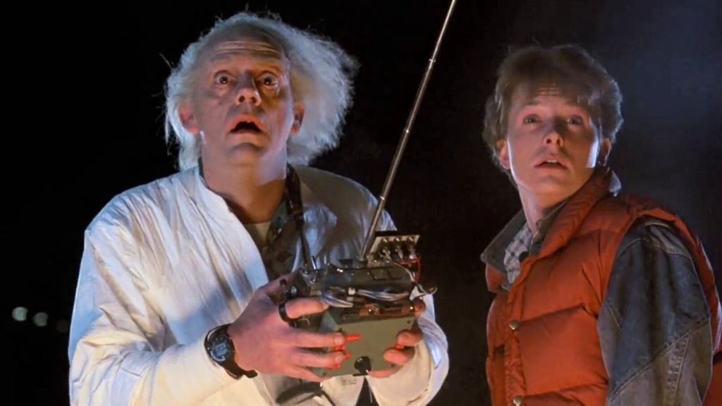 Doc and Marty in Back to the Future