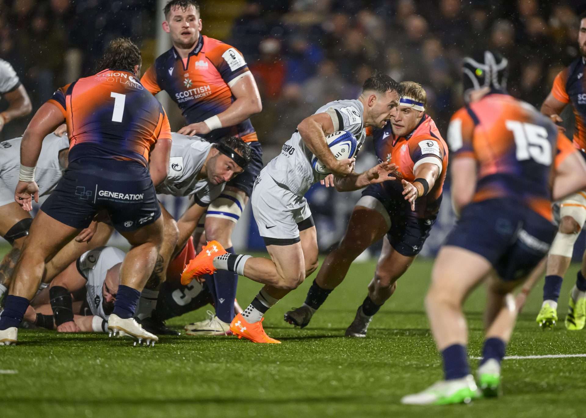 Scotland scrum-half Ben White was a double try-scorer in a losing cause against Edinburgh. Image: © Craig Watson - www.craigwatson.co.uk