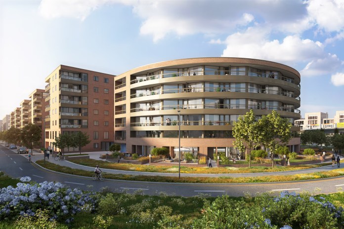 Hundreds of new houses, together with a vibrant, mixed-use development, are now under construction at Edinburgh Park (C) Parabola