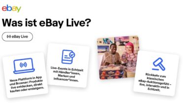 eBay brings back auctions with live shopping in Germany