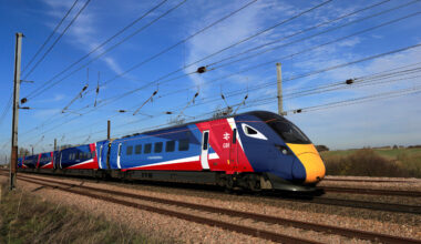 A new train wrapped in GBR livery