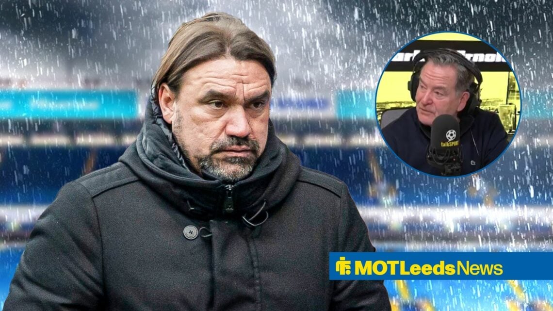 Daniel Farke next to Jeff Stelling