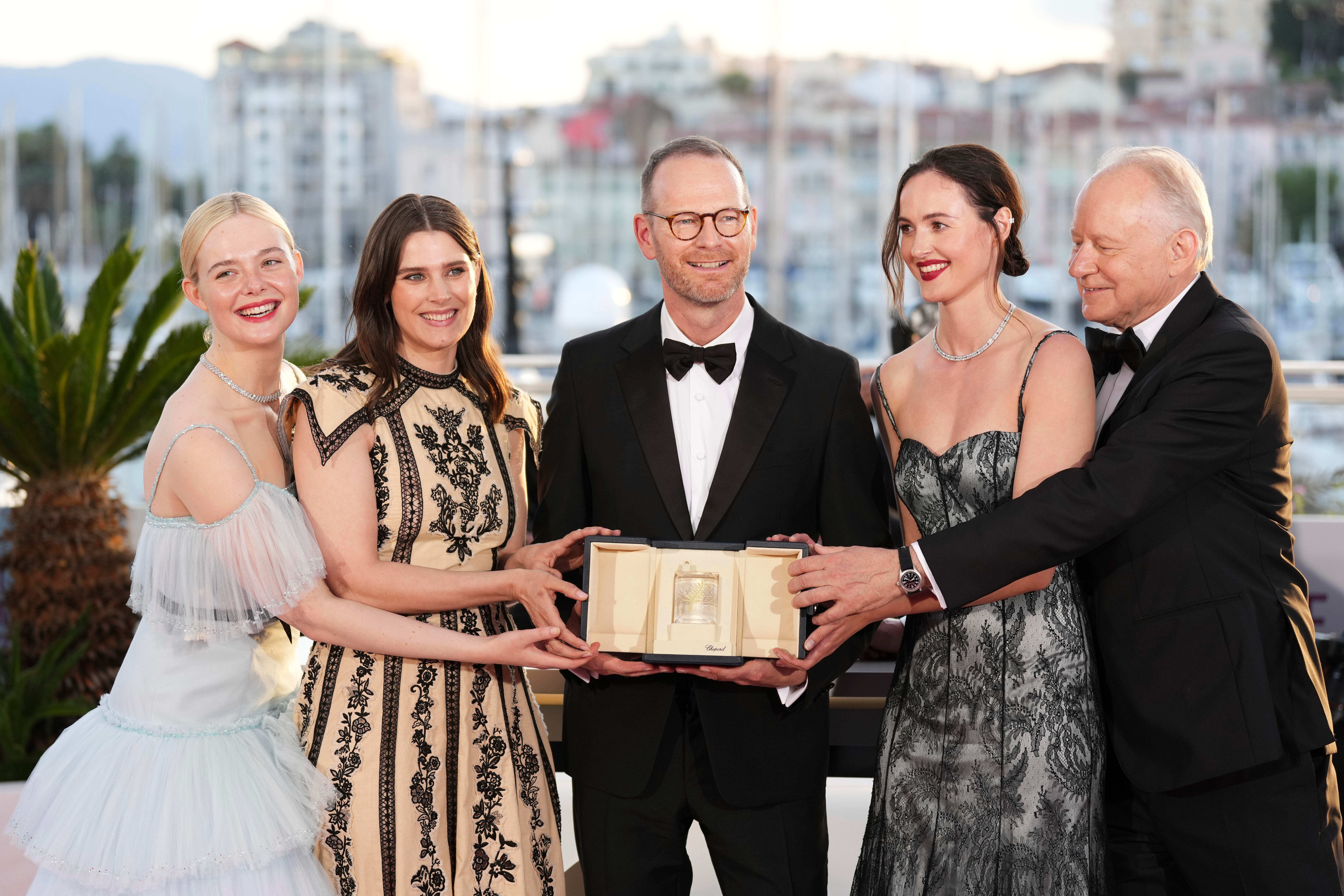 Trier and the cast of ‘Sentimental Value’ at Cannes Film Festival