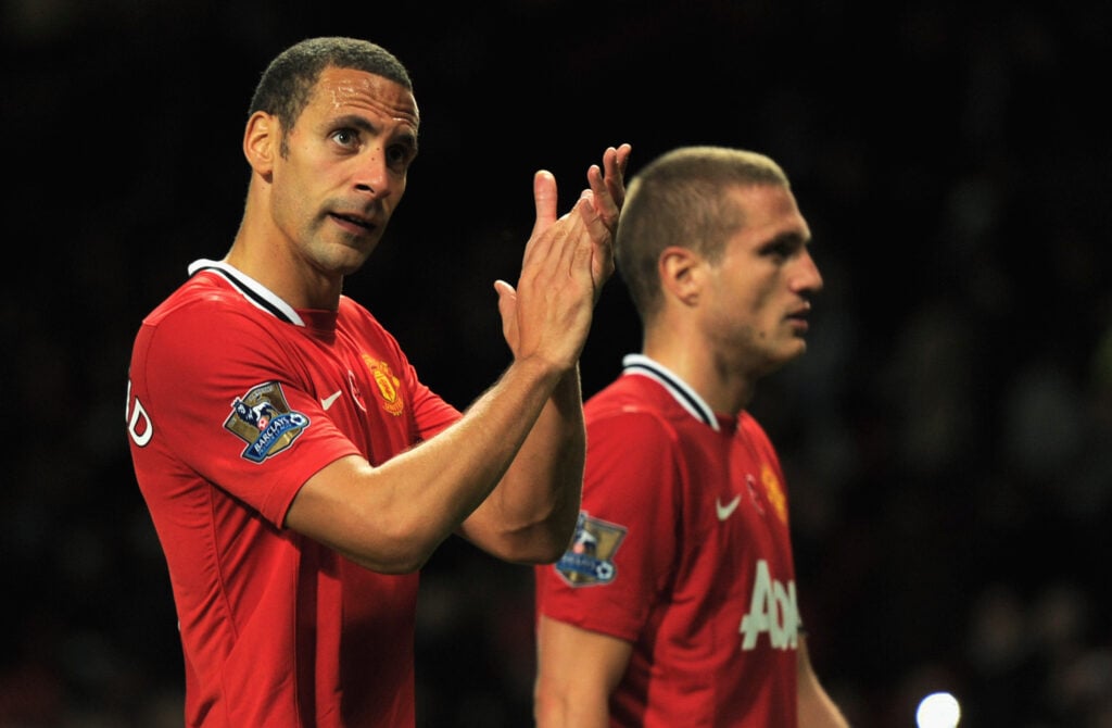 Rio Ferdinand and Nemanja Vidic