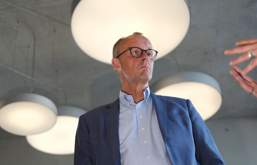 CDU Federal Chairman Merz at pharmaceutical company