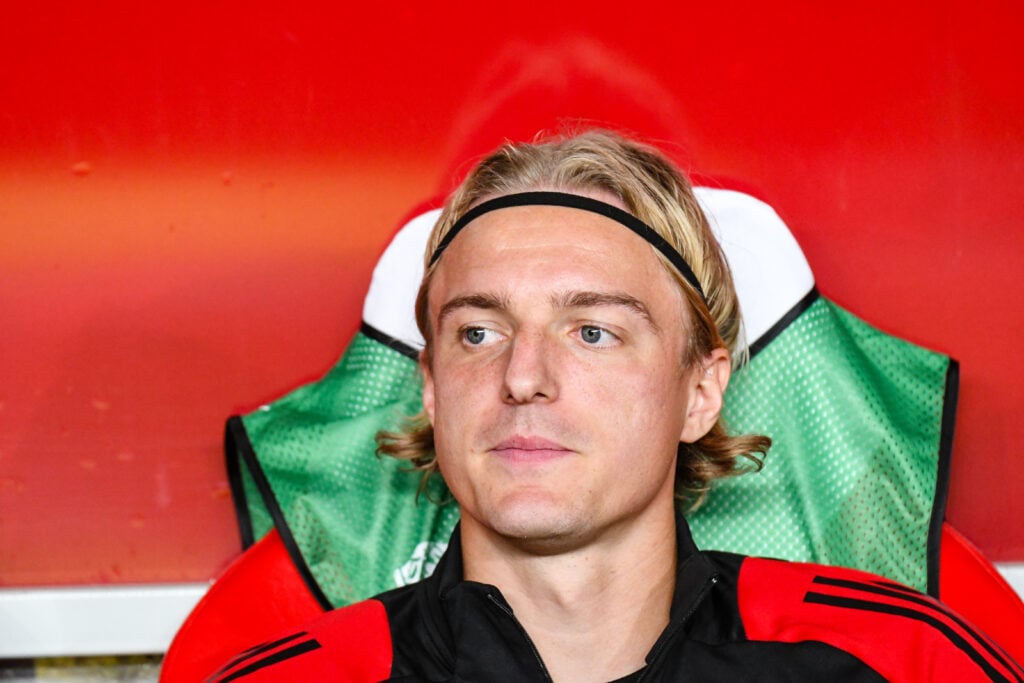 Sebastiaan Bornauw on the bench for Belgium