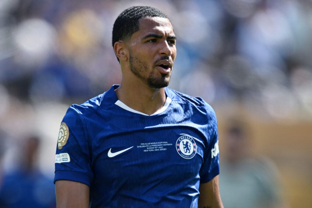 Levi Colwill playing for Chelsea against Paris Saint-Germain in the 2025 Club World Cup final.