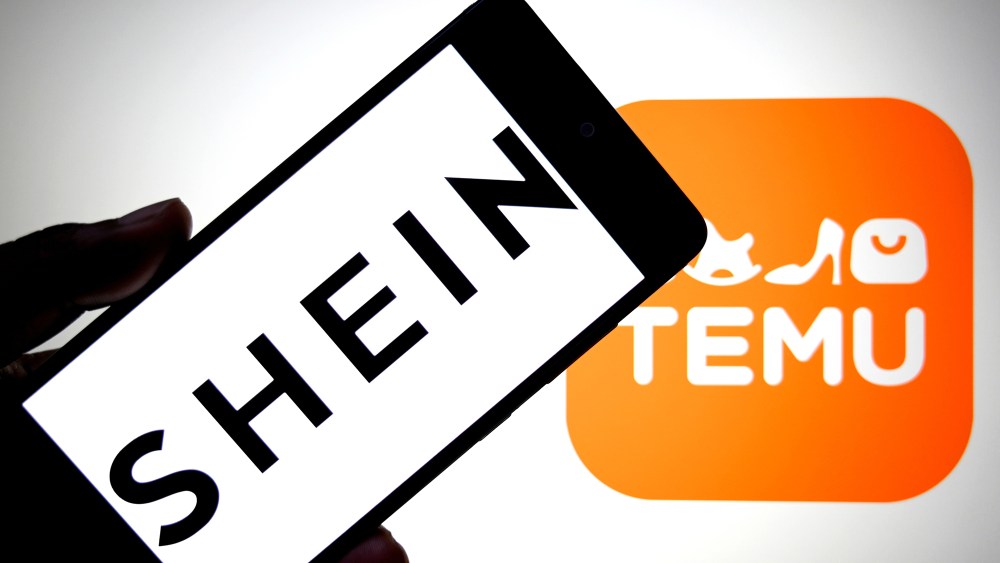 Shein, temu, fast fashion, logos, China, tariffs, de minimus