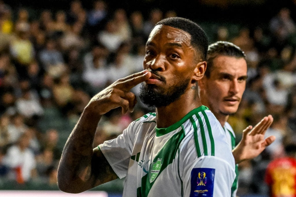 Ivan Toney celebrates scoring for Al-Ahli amid links with a return to the Premier League