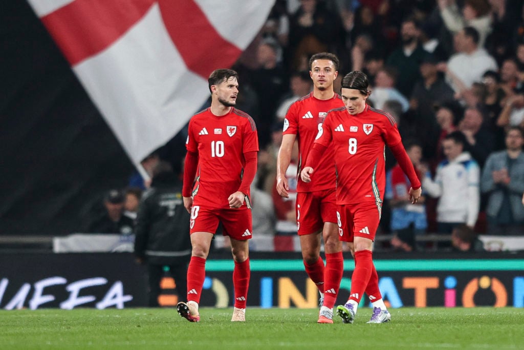 Ethan Ampadu looks on during England v Wales - International Friendly