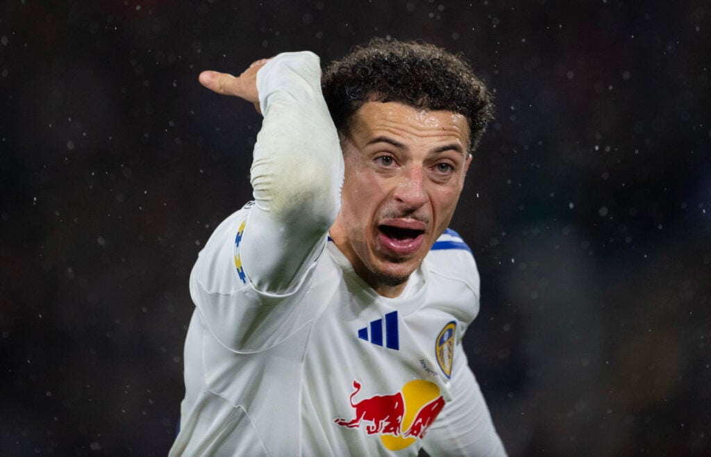 Ethan Ampadu in action for Leeds United