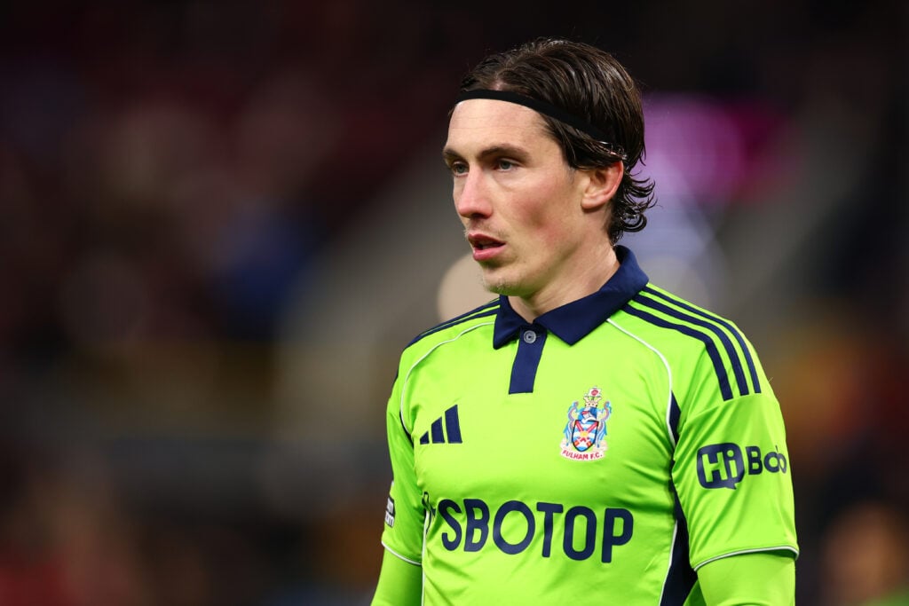 Harry Wilson in action for Fulham against Burnley