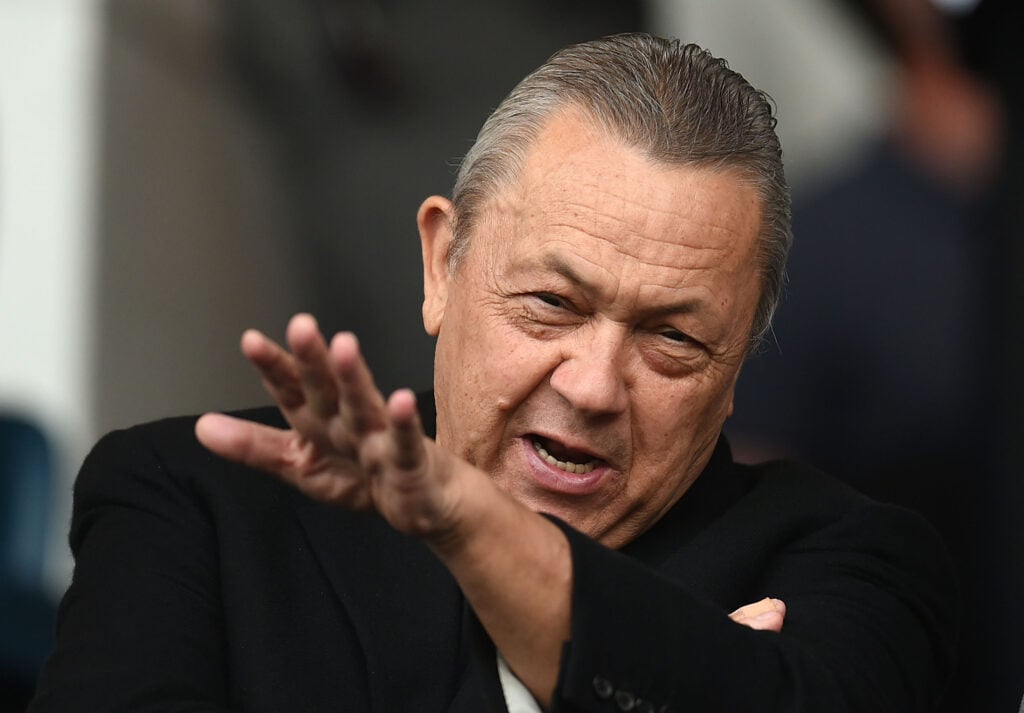 David Sullivan takes in a West Ham match from the directors' box
