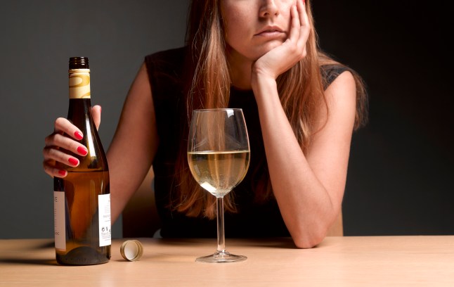 Alcoholic women with depression