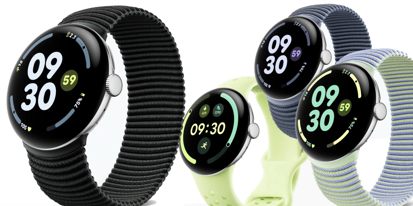A group of smart watches