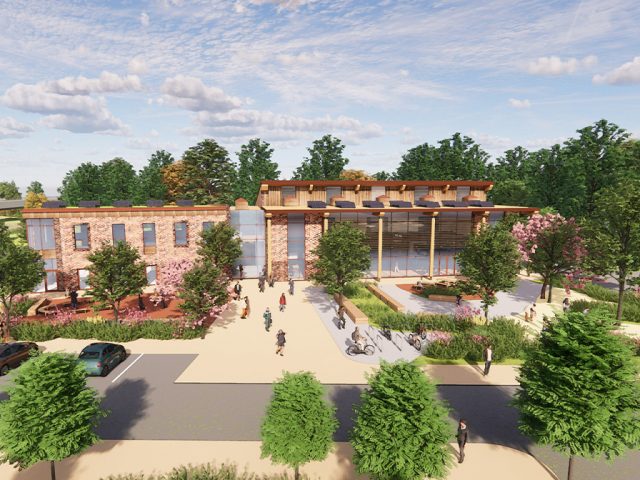 Artist's impression of Grace Community Hub in Kempston. Image: Grace Community Church