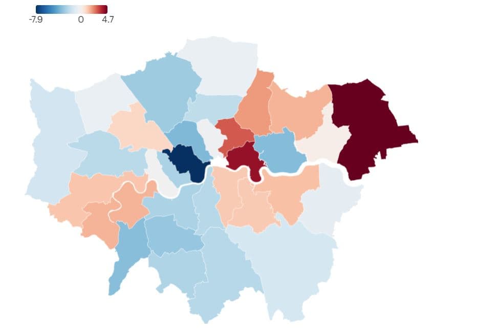 London house prices in 2025: did property prices rise or fall in your borough this year?