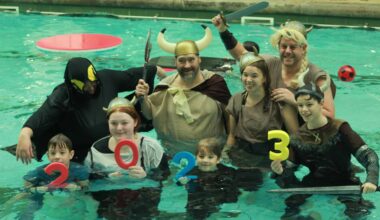 New Year ‘Big Dip’ makes fancy dress splash at Bramley Baths