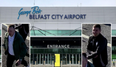 Police release images of two men wanted in connection with airport assault - Belfast Telegraph