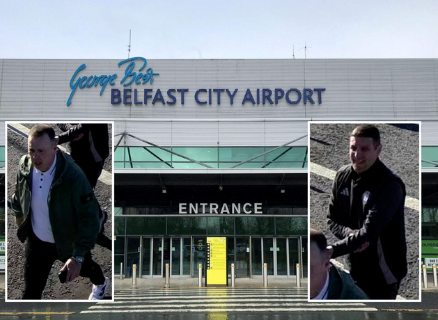 Police release images of two men wanted in connection with airport assault - Belfast Telegraph
