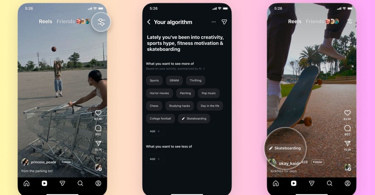 Instagram gives you more control over your Reels algorithm