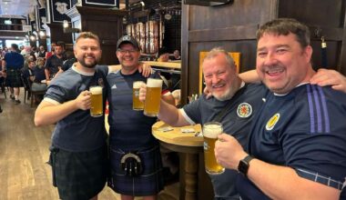 Tartan Army member from Tain who celebrated Scotland’s World Cup qualification in Danish baggage claim ready for challenge of Brazil, Morocco and Haiti