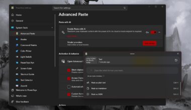 Advanced Paste on Windows 11 PowerToys
