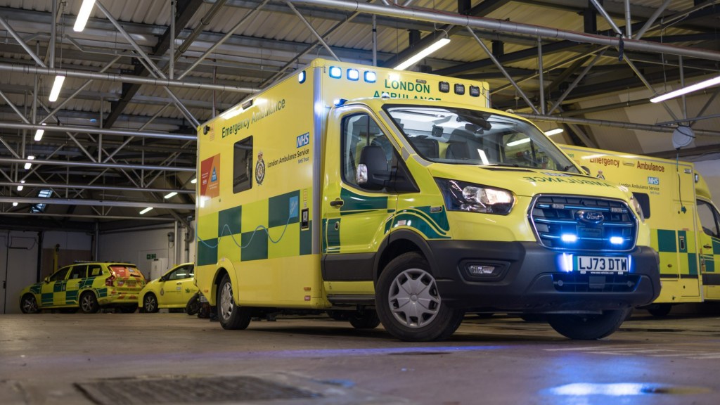 London Ambulance Service's first fully electric vehicle (credit LAS)