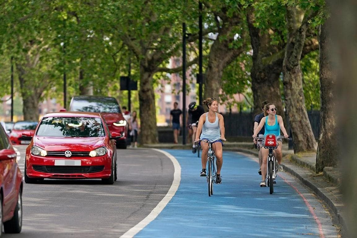 Cycle lanes have slowed bus journeys in parts of London, says transport minister Lord Hendy